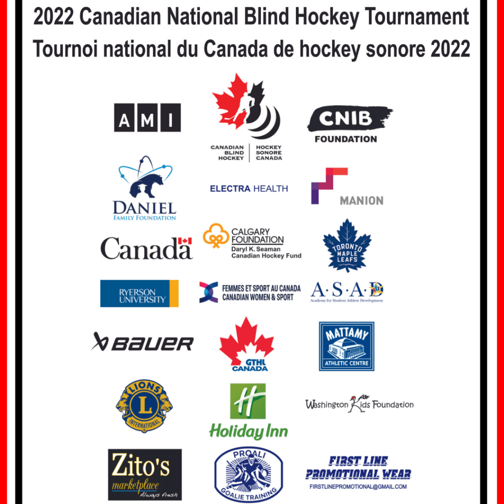 National Blind Hockey Tournament Sponsors 
