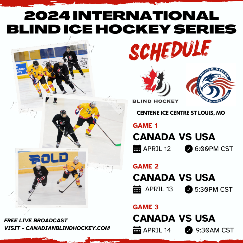 2024 Canada vs USA series schedule graphic