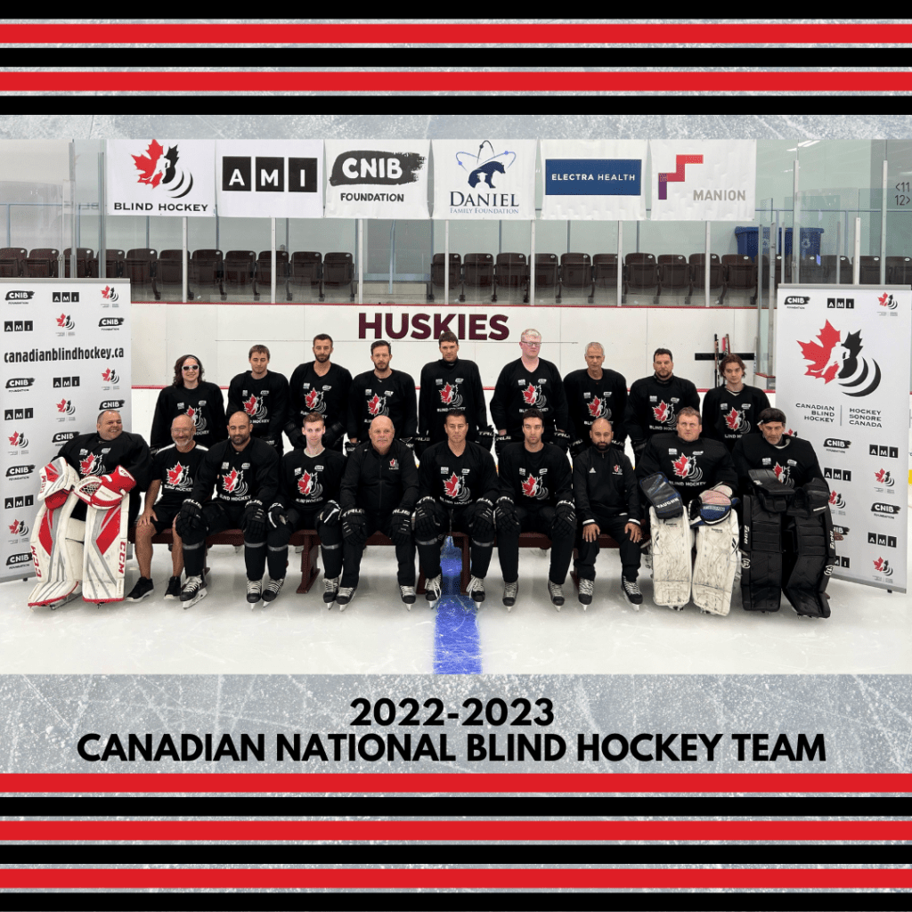 2022 - 2023 Canadian National Blind Hockey Team